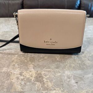 Kate Spade Tan and Black Crossbody Bag
